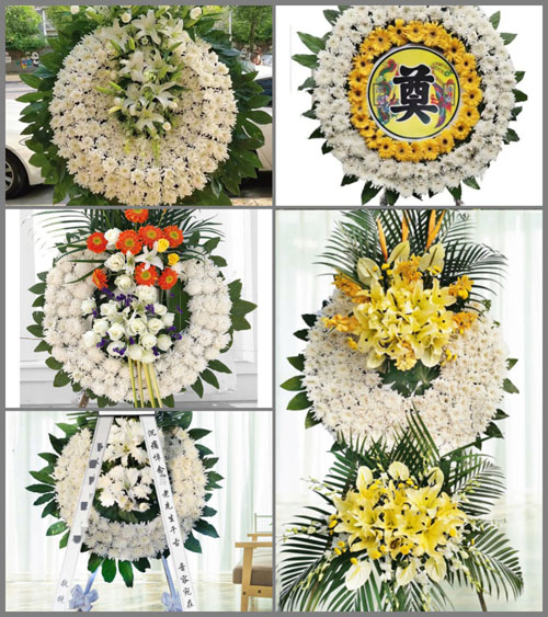 山西忻州原平市苏龙口镇上政化村花圈速递